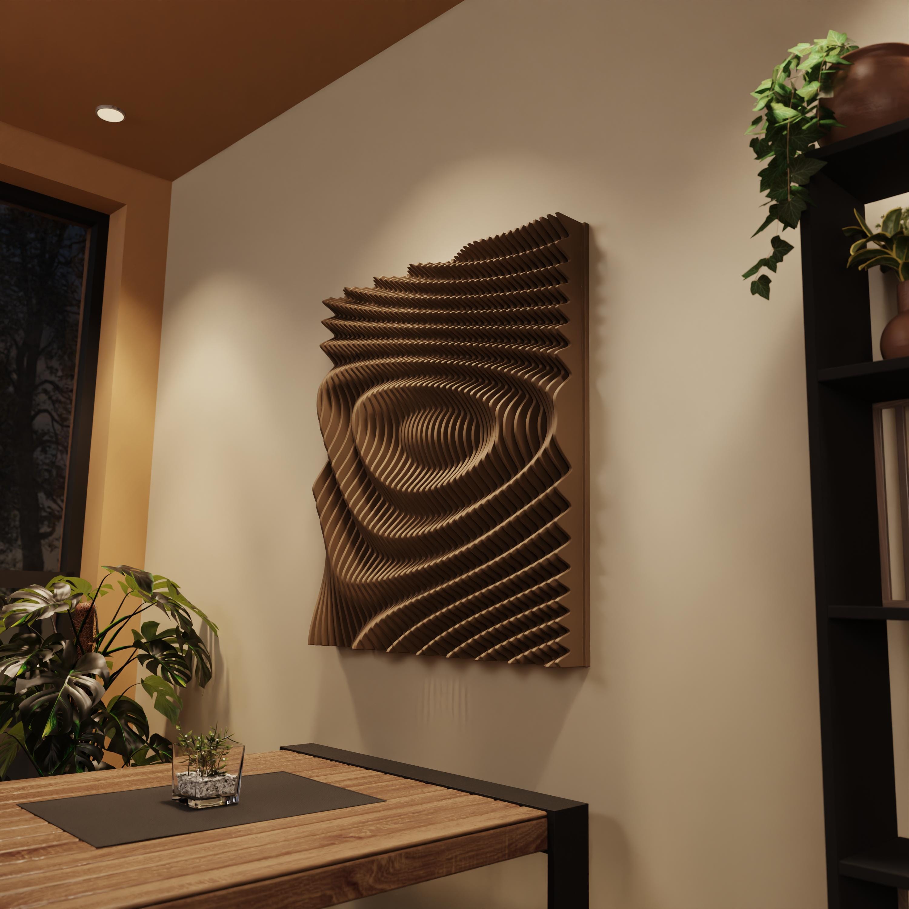 VOID XL | Parametric Wood Wall Art & Acoustic Panel | 3D Sound Diffuser ...