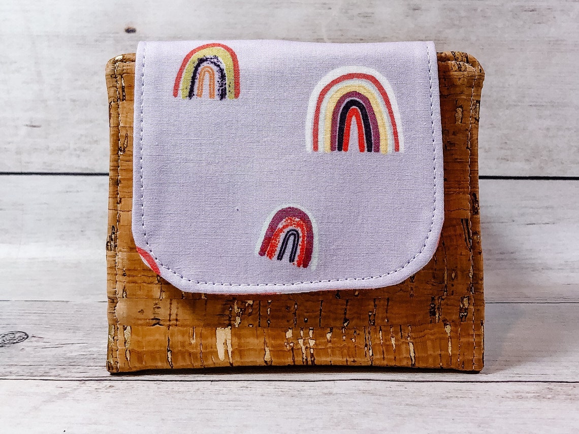 Mini Wallet Rainbow Etsy