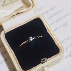 Solid 18K Gold Diamond Ring, Natural Diamond Ring, Real Gold, Natural Diamond, Handmade Wedding Engagement Gift For Her