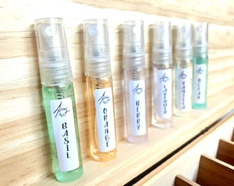 Miniature Essential Oil Aromatherapy Sprays in Berry, Basil, Ocean, and more! 5ml