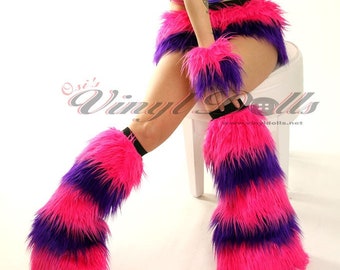 ビアナ チェシャ猫 レッグウォーマー 子供と大人用 ホットピンクと