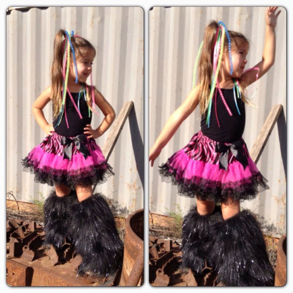 Kids Furry Fluffies Leg Warmers Choose Your Color - Sparkle, Solid & Rainbow
