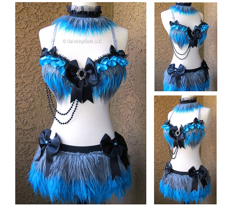 Cheshire Cat Costume Blue And Grey