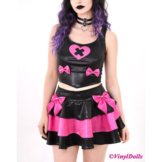 pink goth dress Halloween Gothic Lolita JSK, Sheer Rose scoop neckline Women Sweet Gothic Dress Victorian