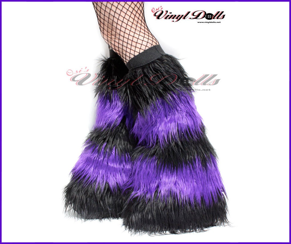 Neon UV Multi Rainbow Fluffy Furry Fluffies 3/4 Long Pile Fur -  Finland