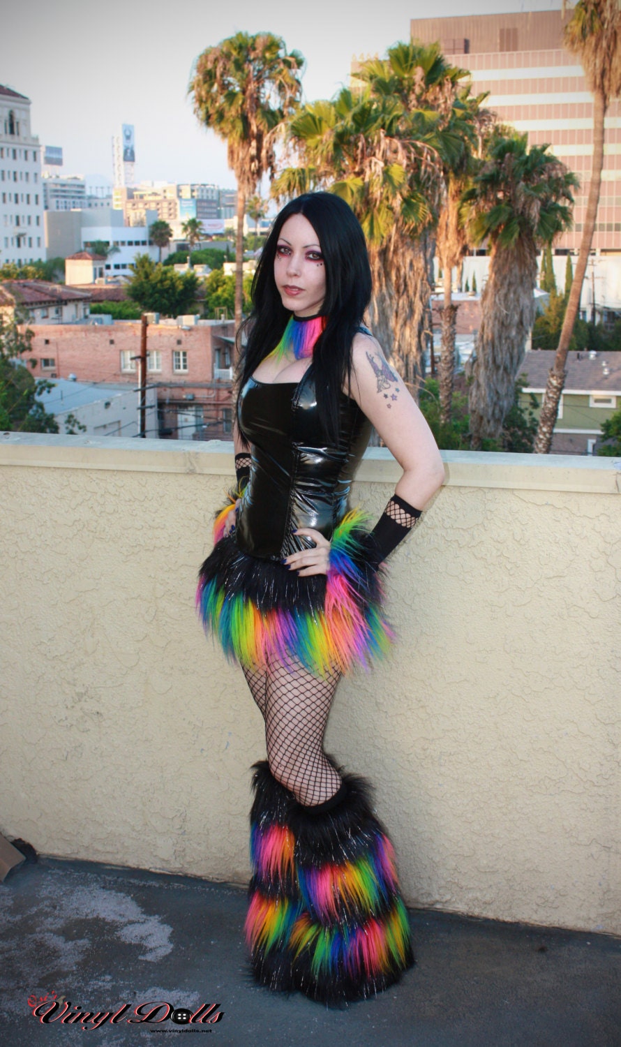Furry rave outfit