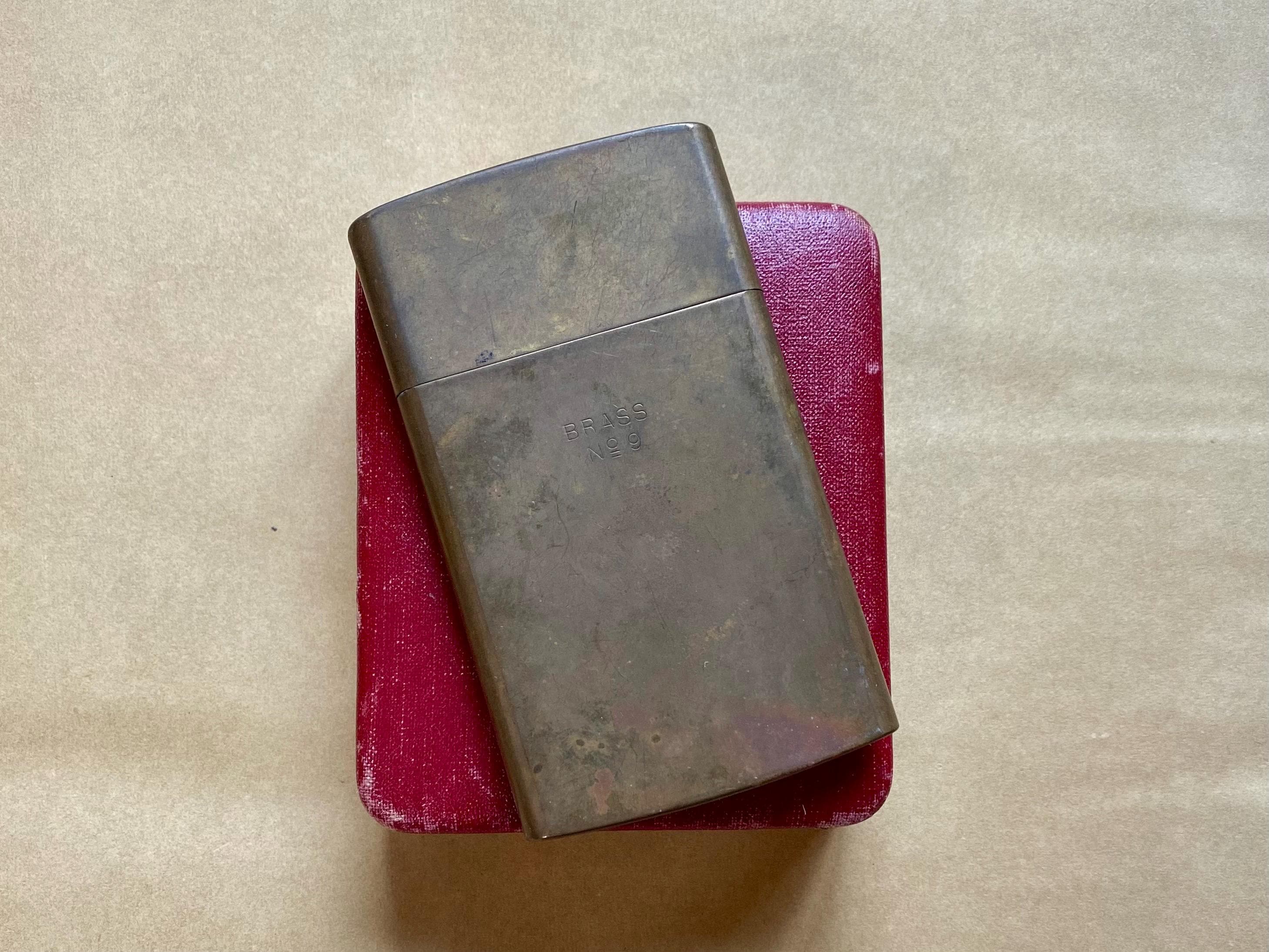 Vintage Chas T Kennedy Brass No. 9 Japan BLANK Slim Cigarette Match Case or  Business Card Holder Box Great Engravable Gift for Him
