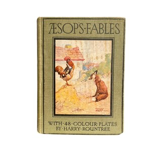 AESOP'S FABLES Vintage 1930's Winder & Rountree 48 Illustrated ...
