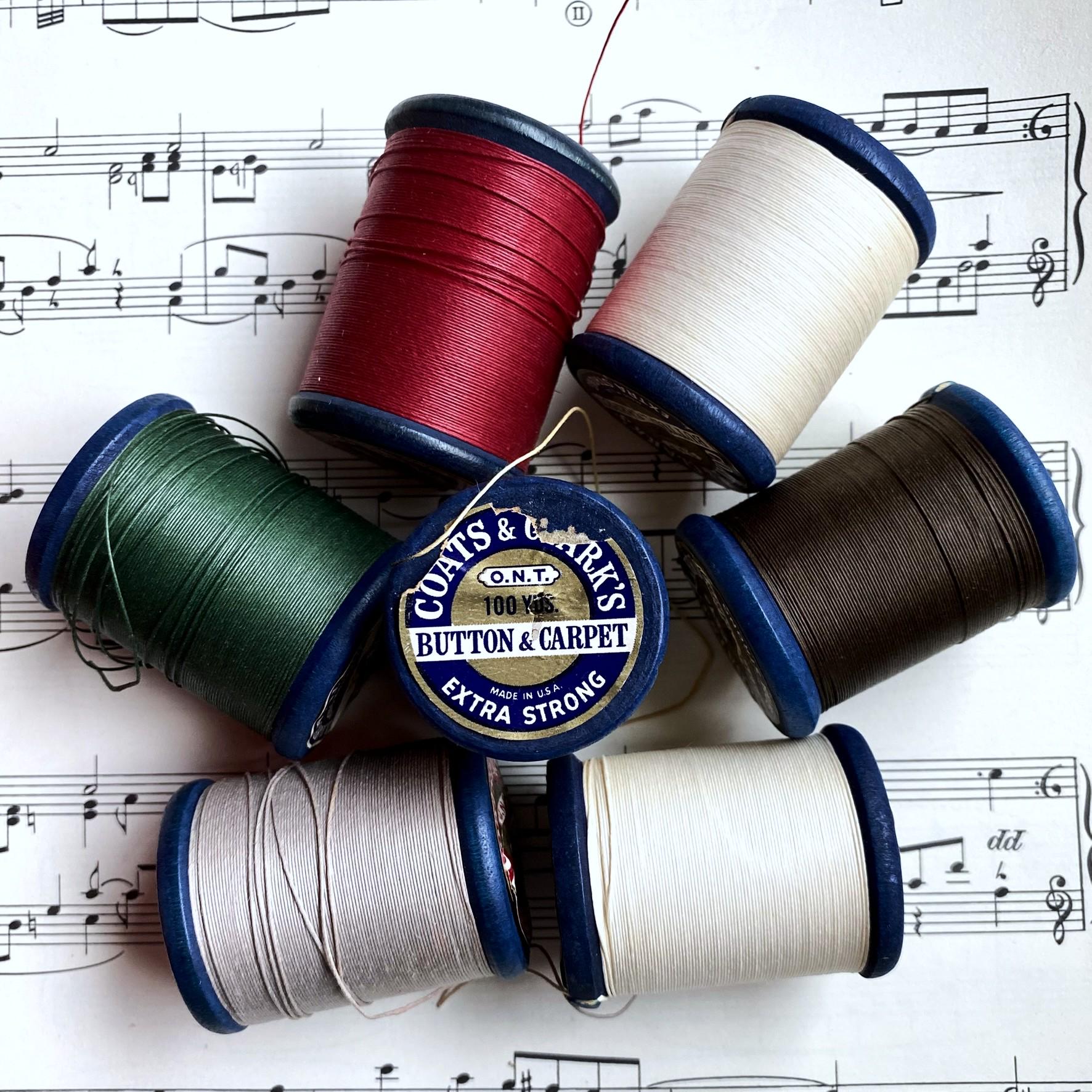 5 Yards Vintage Heavy Duty Button and Carpet Utility Thread, Extra ...