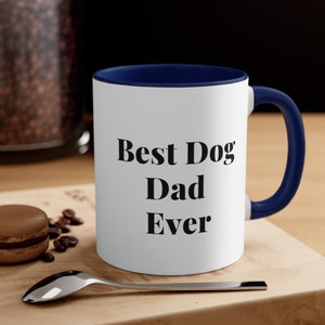 Vatertags-Akzent-Kaffeetasse 11 Unze erste Hunde-Vati-Kaffeetasse-beste Geschenk für den Vatertag Pfoten-Druck-Tierthema-Tasse Haustier-Liebhaber-Tasse