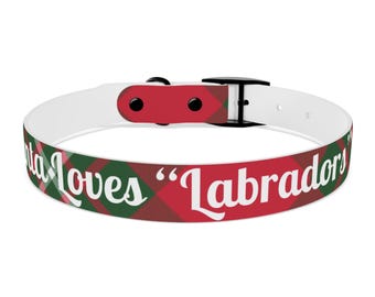 Santa Loves Personalized Dog Breed Dog Collar for Every Dog Breed Specific Dog Collar for Dog Owner Pet Owner Gift for Christmas Dog Collar