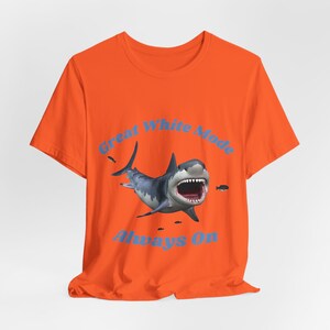 Great White Shark Unisex Jersey Short Sleeve Tee Best T-Shirt for Shark Lover T-Shirt for Shark Enthusiast and Marine Life Lover of Sharks