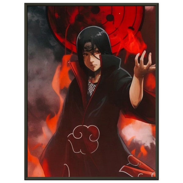 Naruto, Itachi Uchia Poster, Japanischer Anime Wand Kunst Druck, Manga Poster, Anime druckbares Poster, Anime Wandkunst, Anime Geschenk