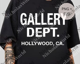 Gallery Dept Graphic png, Unisex Y2K Urban png, Trendy Hip Hop Summer Graphic Digital, Retro Vintage png