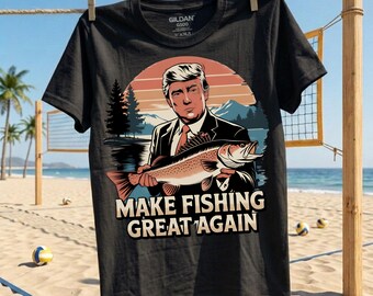 Make Fishing Great Again Trump Fishing PNG, Patriotic Sublimation Design, Instant Download