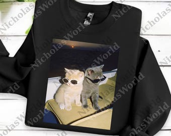 Funny Cat With Sunglasses png, Cat Meme Digital File, Gen Z Joke png, Stupid Brainrot Gift, Cat Lover Gift, Funny Kitty png, Cool Cat png