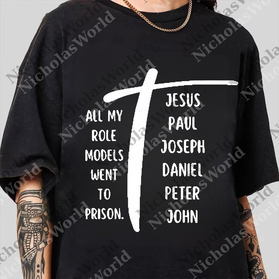 All My Role Models Went to Prison Png, Christian Faith Png, Jesus Paul ...