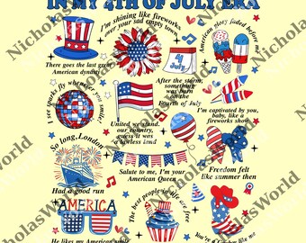 In My 4th of July Era png, 4th of July png, Independence Day png, Patriotic png, 4th July png, Fourth Of July png, July 4th png