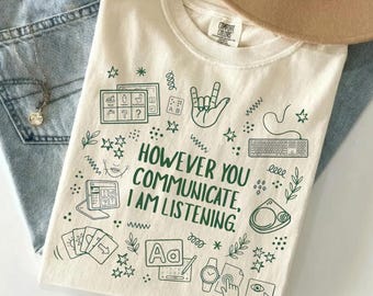 However You Communicate, I Am Listening PNG, Neurodiversity Sped Digital Download