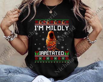 I'm Mildly Irritated Ugly Christmas png, Marcus The Worm Xmas Digital, Funny Meme Christmas, png, Marcus Worm png