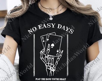 No Easy Days Bone Hands with Pockets png, Poker Night Digital, Spooky Skeleton Gambler png, Skeleton Hand Card Game png