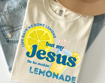 Jesus Lemons Lemonade PNG, Christian Faith Sublimation Design, Digital Download