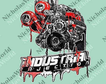 Industrial Injection png Engine Drip png For Fan, Diesel Lover png, Gift For Dad Digital File, Made in USA