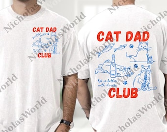 Cat Dad png, Cat Dad png, Cat Dad Club Digital, Funny Cat png, Cat Lover, New Cat Dad png, Pet png For Parent