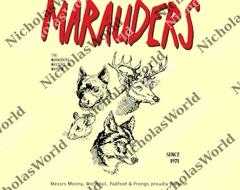 Marauders png, Bookish Fandom Merch Dark Academia Subtle Fantasy Book png, Read Booknerd png, Vintage Magic Wizard png