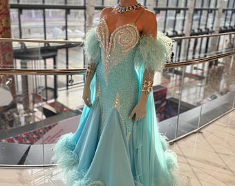 Ballroom dance dress for women.  American Smooth dress. Ballroom dress. Dance costume