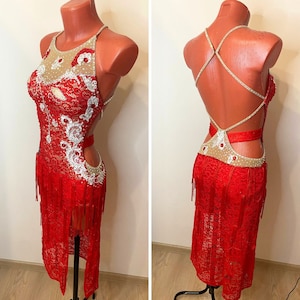 Latin ballroom dress. Rhythm dress. Competition dress. Latin dance dress. Ballroom dress.