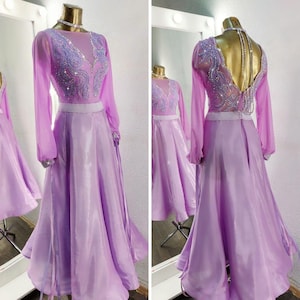 Ballroom dance dress for women. American Smooth dress. Ballroom dress. Dance costume
