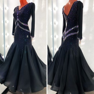 Ballroom dance dress for women. American Smooth dress. Ballroom dress. Dance costume