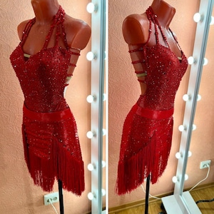 Lateinisches Standardkleid. Rhythmus Kleid. Turnier-Kleid. Latein Tanzkleid. Ballkleid.