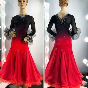 Ballroom dance dress for women. American Smooth dress. Ballroom dress. Dance costume