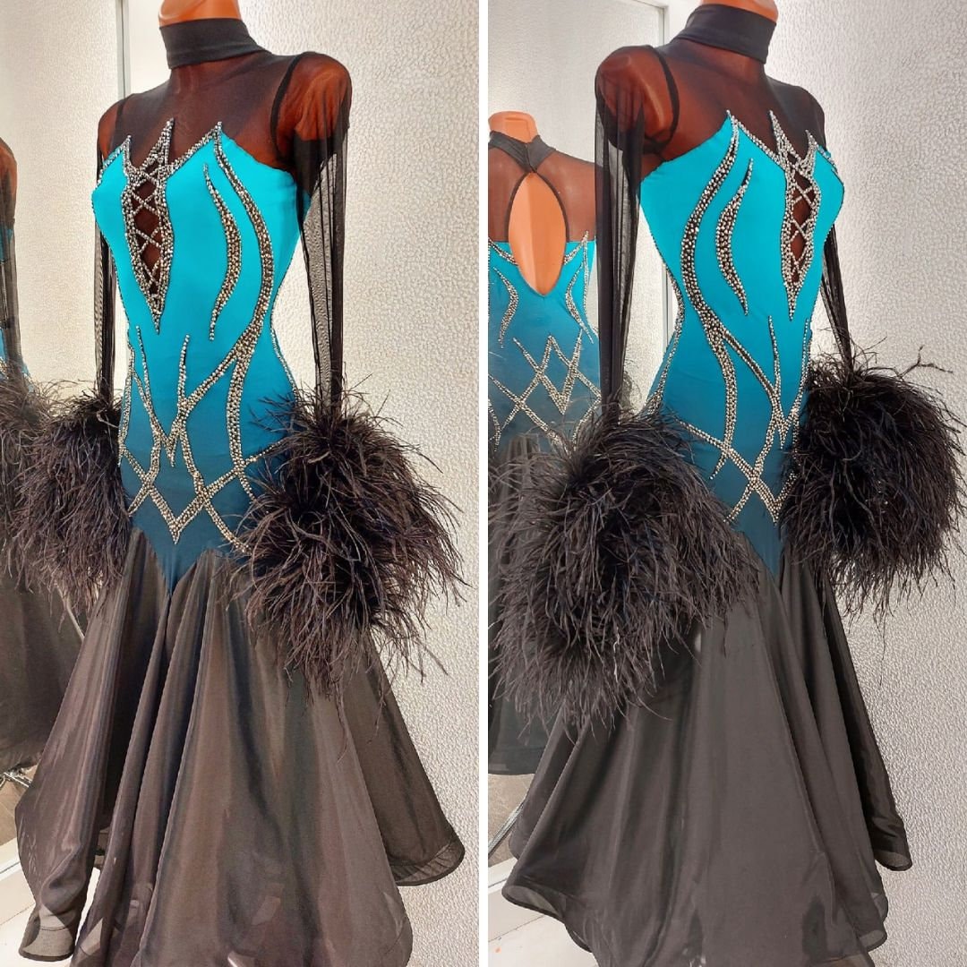 mint green v neck dress Miss Circle Women Magda Mint Green Deep V Neck Halter A-line Midi Dress