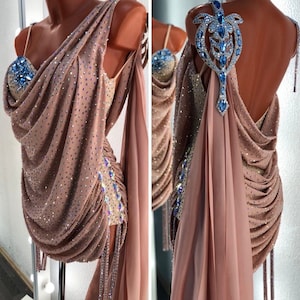 Latin ballroom dress. Rhythm dress. Competition dress. Latin dance dress. Ballroom dress.