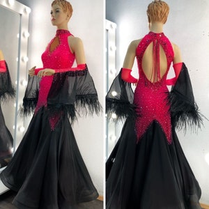 Ballroom dance dress for women. American Smooth dress. Ballroom dress. Dance costume
