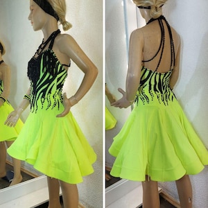 Lateinisches Standardkleid. Rhythmus Kleid. Turnier-Kleid. Latein Tanzkleid. Ballkleid.