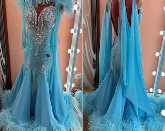 Ballroom dance dress for women.  American Smooth dress. Ballroom dress. Dance costume