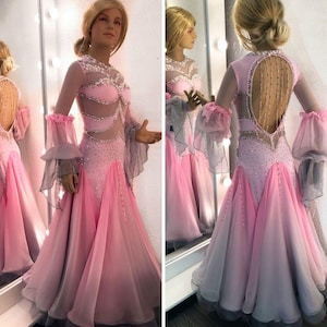 Ballroom dance dress for women. American Smooth dress. Ballroom dress. Dance costume
