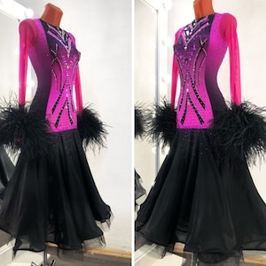 Ballroom dance dress for women. American Smooth dress. Ballroom dress. Dance costume