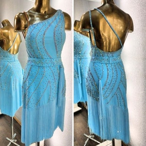 Lateinisches Standardkleid. Rhythmus Kleid. Turnier-Kleid. Latein Tanzkleid. Ballkleid.