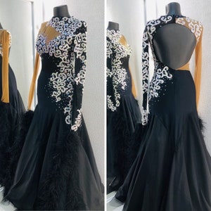 Ballroom dance dress for women. American Smooth dress. Ballroom dress. Dance costume