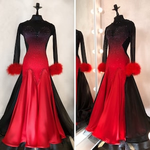 Ballroom dance dress for women. American Smooth dress. Ballroom dress. Dance costume