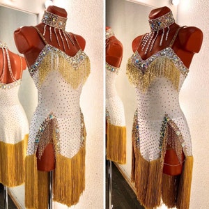 Lateinisches Standardkleid. Rhythmus Kleid. Turnier-Kleid. Latein Tanzkleid. Ballkleid.