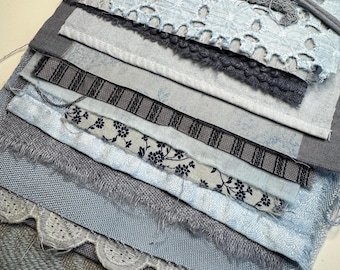 Eco Dyed Vintage Linens Mix #17 Mixed Media Ephemera