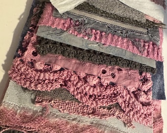 Eco Dyed Vintage Linens #3 Mixed Media Ephemera