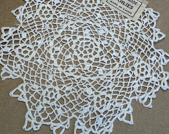 All Natural vintage doily Mixed Media Ephemera