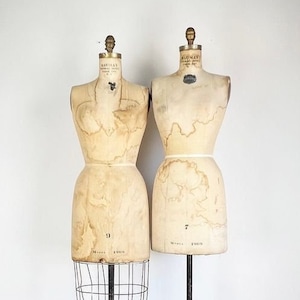 Vintage Tattered Dressmakers Mannequin Dressform Adjustable - Fashion –  Harkensback